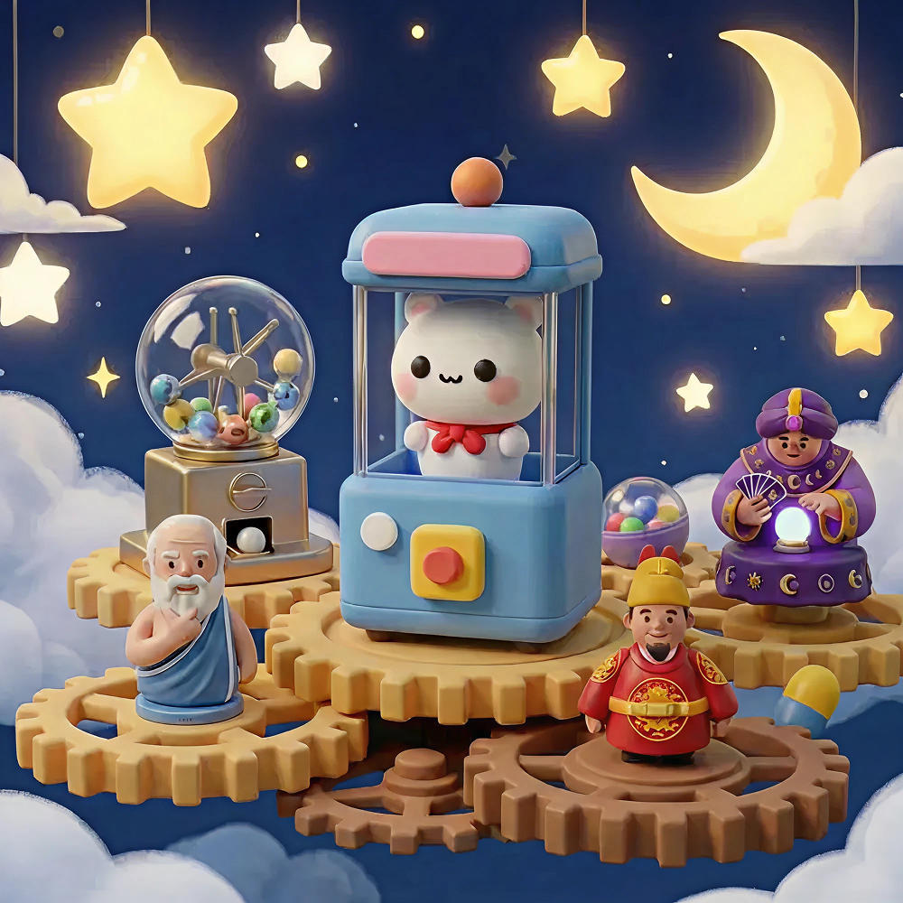 가차 AI 운세 상담 화면 - 오늘의 운세 결과